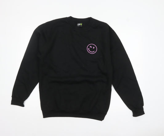 Pro RTX Men's Black Graphic Print Pullover Sweatshirt M