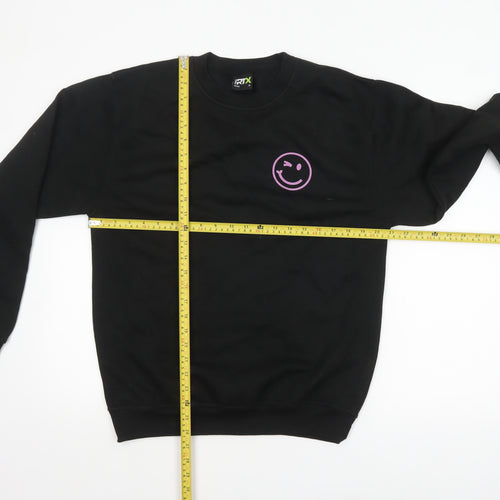 Pro RTX Men's Black Graphic Print Pullover Sweatshirt M
