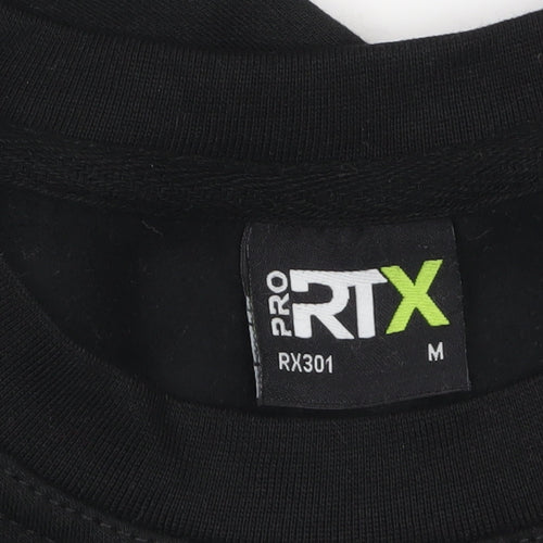 Pro RTX Men's Black Graphic Print Pullover Sweatshirt M