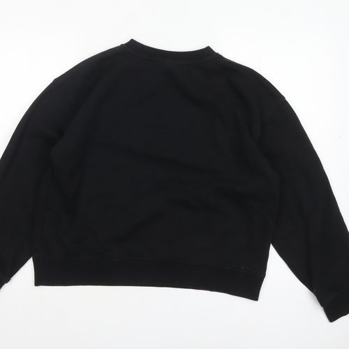 H&M Women's Black SIMPLICITÉ Crew Neck Pullover Sweatshirt Size 12