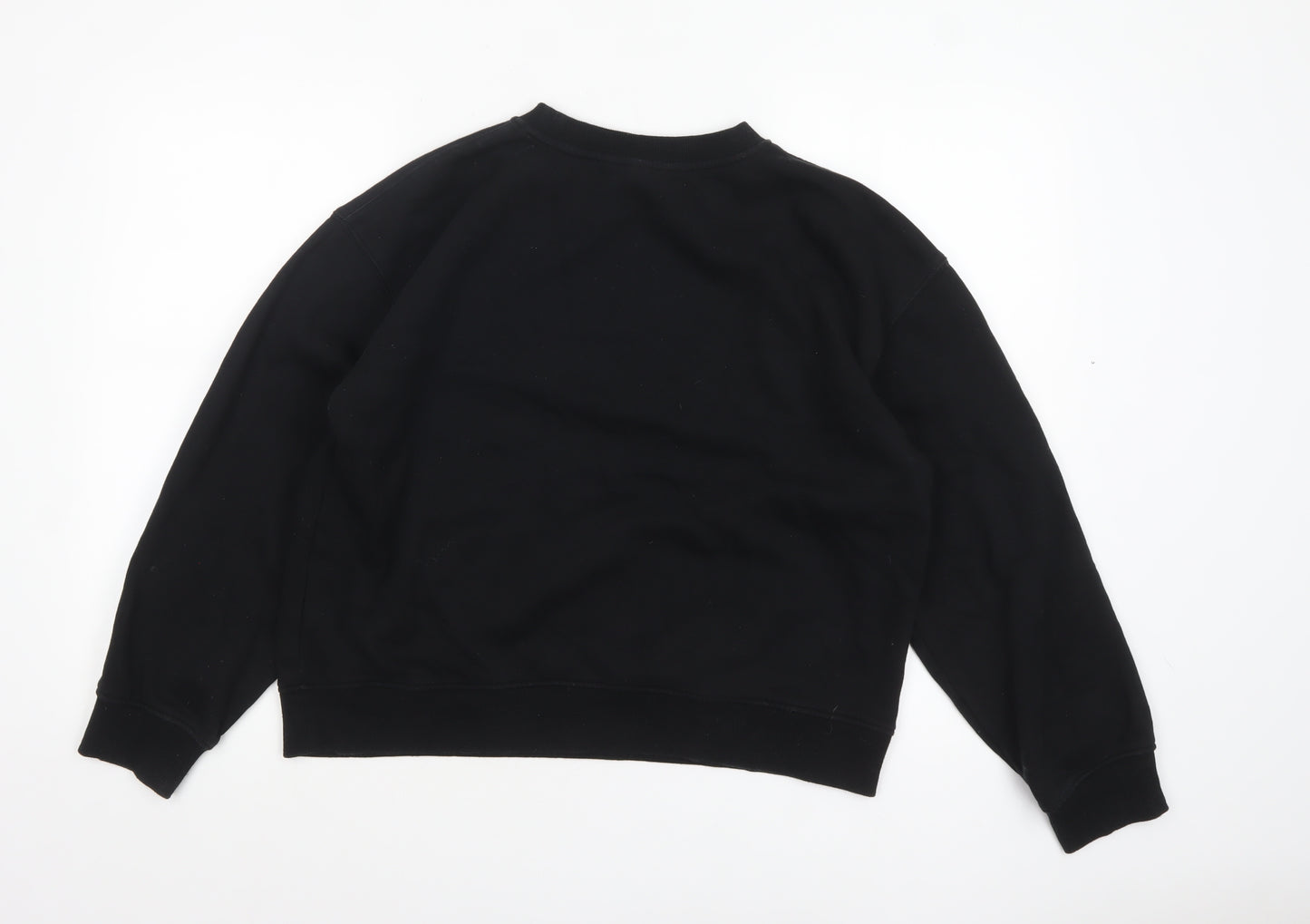 H&M Women's Black SIMPLICITÉ Crew Neck Pullover Sweatshirt Size 12