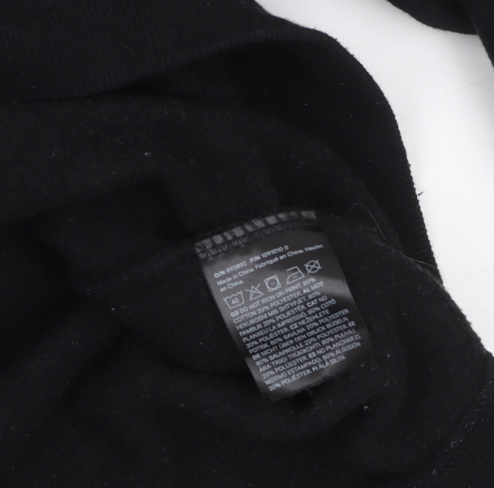 H&M Women's Black SIMPLICITÉ Crew Neck Pullover Sweatshirt Size 12