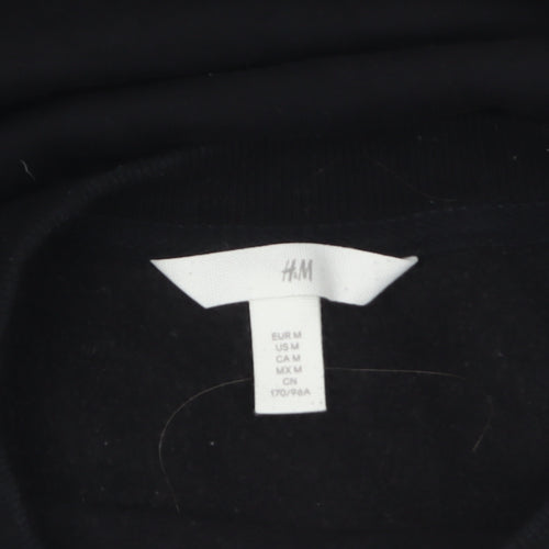 H&M Women's Black SIMPLICITÉ Crew Neck Pullover Sweatshirt Size 12