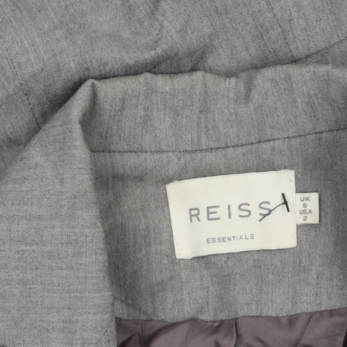 Reiss Essentials Women’s Grey Single-Breasted Suit Jacket UK 6