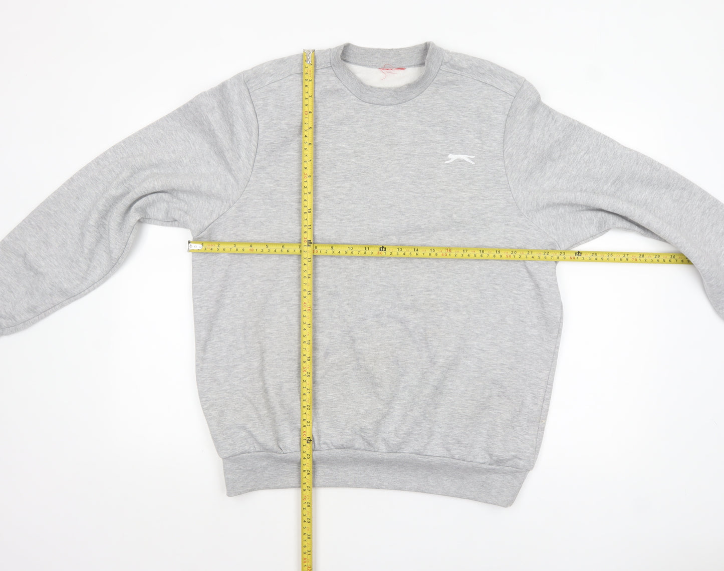 Slazenger Men’s Grey Pullover Sweatshirt M Crew Neck Fleece