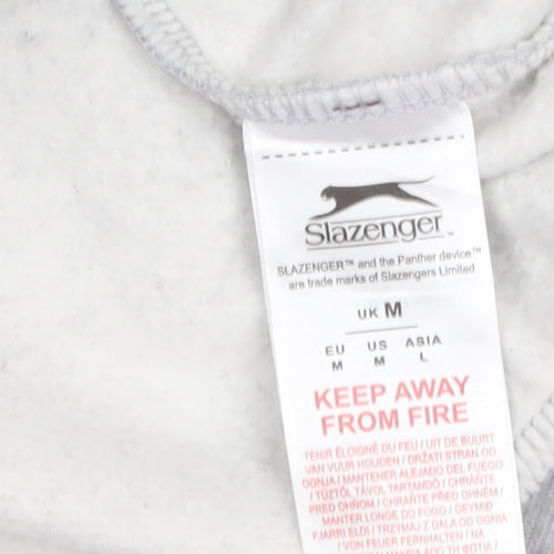 Slazenger Men’s Grey Pullover Sweatshirt M Crew Neck Fleece