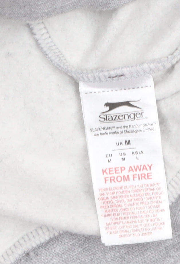 Slazenger Men’s Grey Pullover Sweatshirt M Crew Neck Fleece