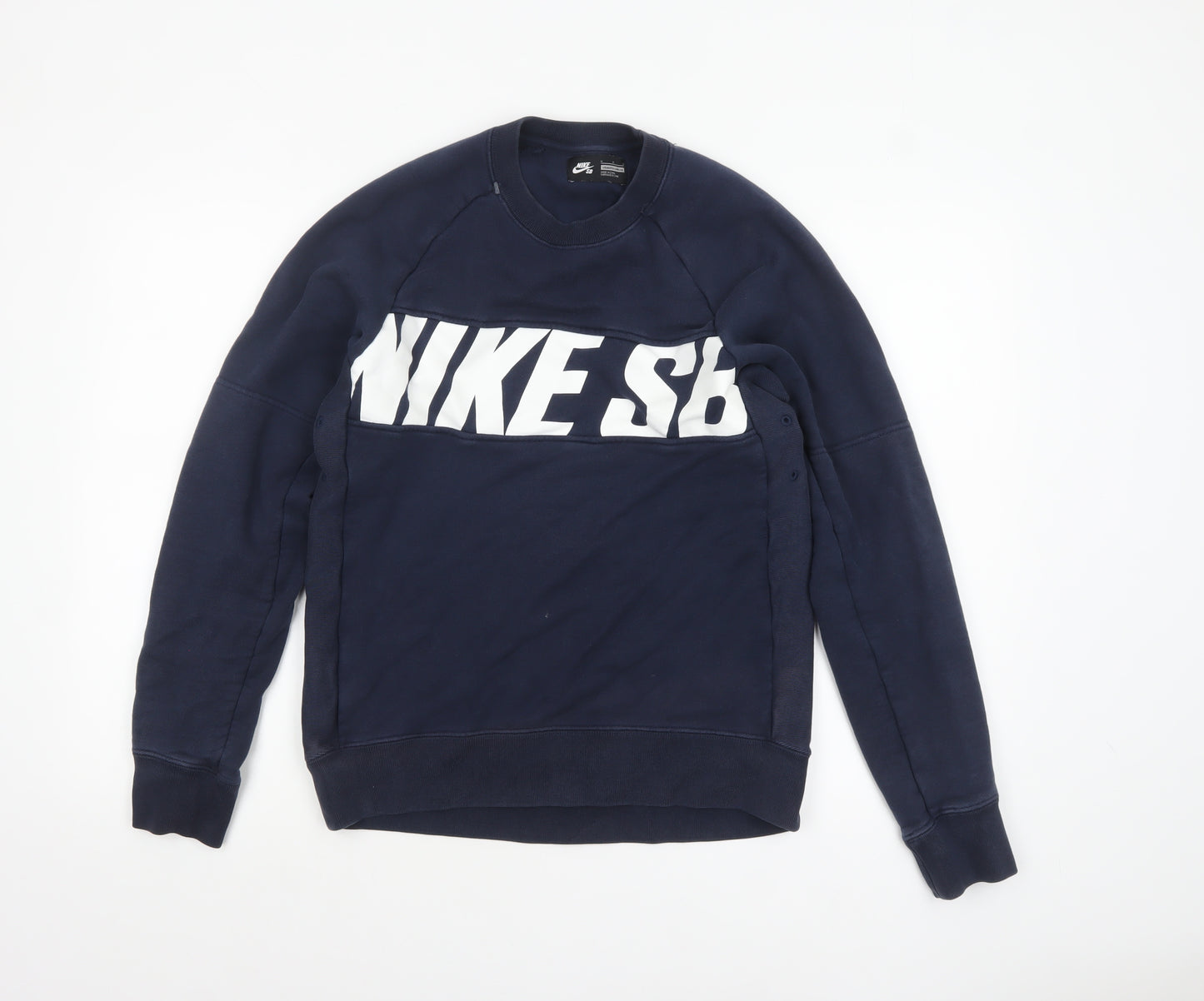 Nike SB Men's Blue Pullover Sweatshirt Size M Crew Neck Fleece