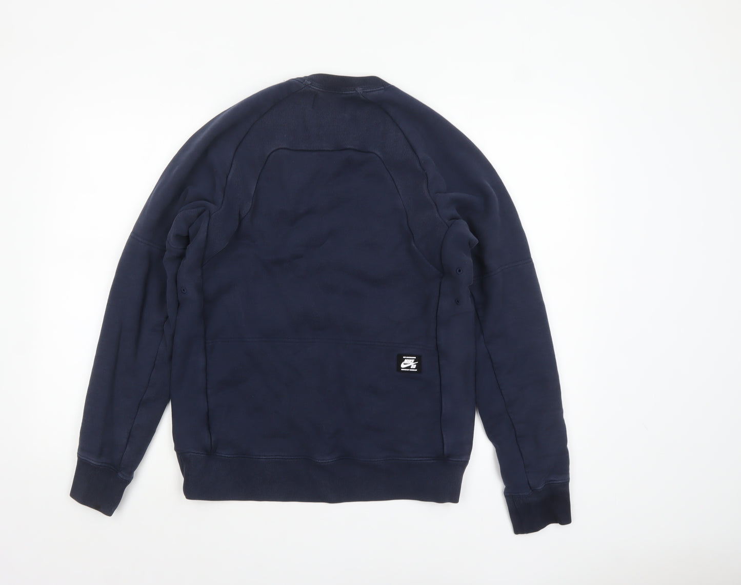 Nike SB Men's Blue Pullover Sweatshirt Size M Crew Neck Fleece