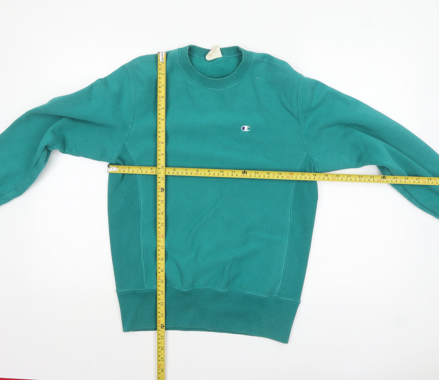 Champion Womens Green Medium Reverse Weave Cotton Sweatshirt