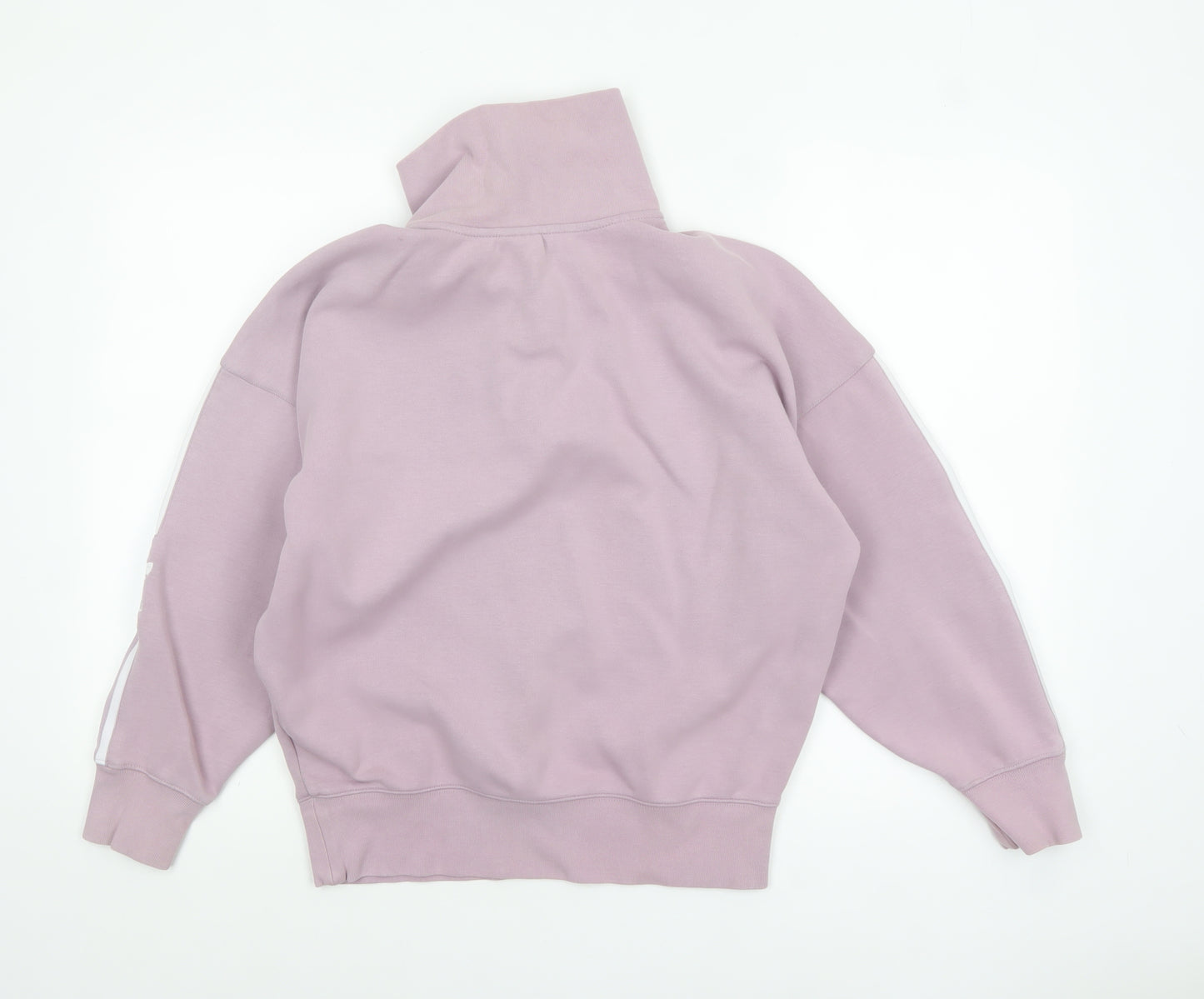 Adidas Womens Pink 1/2 Zip Pullover Sweatshirt Size 10