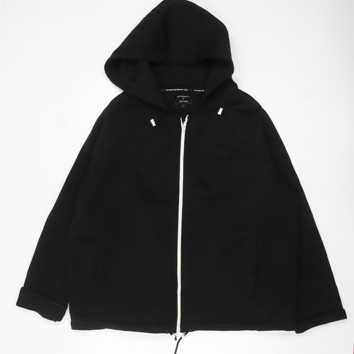 John Lewis Paternity Black Womens Large Full Zip Hoodie