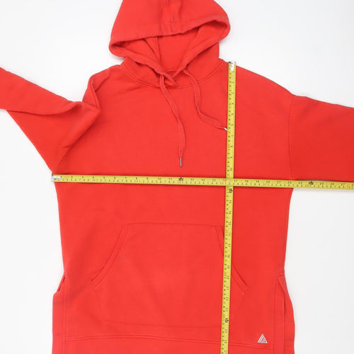 Next Women’s Red Pullover Hoodie Medium Relaxed Fit Cotton Blend