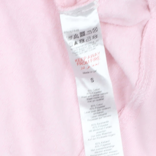 Boohoo Womens Pink Crew Neck Pullover Sweatshirt Size 8