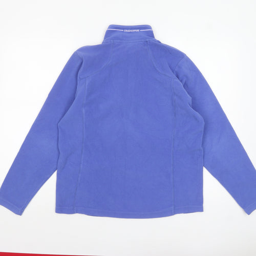 Craghoppers Women Blue Fleece 1/2 Zip Pullover Sweatshirt UK 10