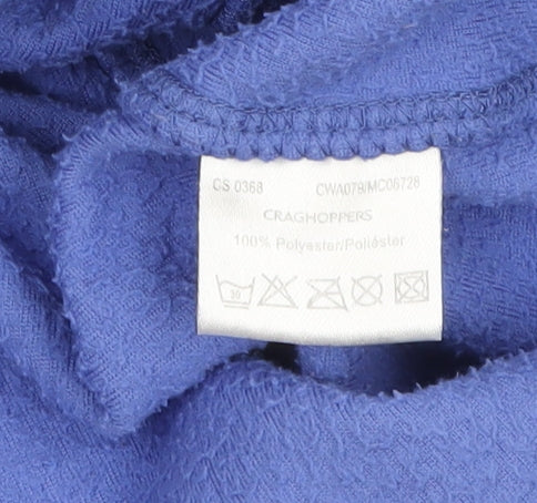Craghoppers Women Blue Fleece 1/2 Zip Pullover Sweatshirt UK 10