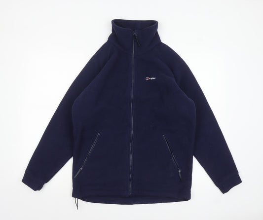 Berghaus Womens Blue Fleece Full Zip Outdoor Jacket Size 10