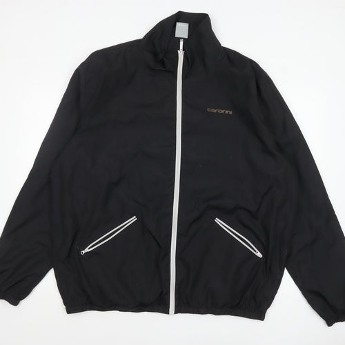 Cabrini Men's Black 2XL Windbreaker Jacket Lightweight Full Zip