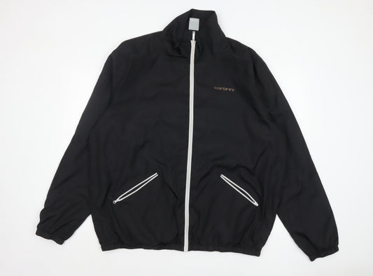 Cabrini Men's Black 2XL Windbreaker Jacket Lightweight Full Zip
