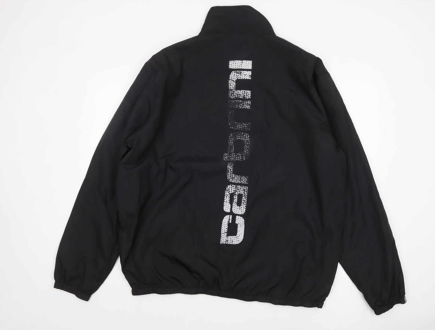 Cabrini Men's Black 2XL Windbreaker Jacket Lightweight Full Zip