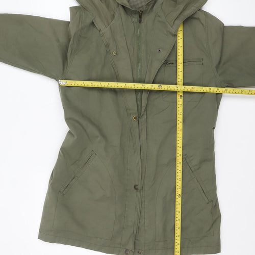 Marks and Spencer Women’s Green Hooded Parka Coat Size 12