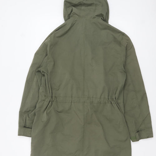 Marks and Spencer Women’s Green Hooded Parka Coat Size 12