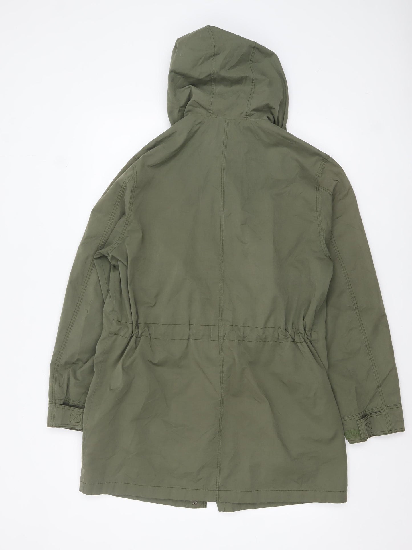 Marks and Spencer Women’s Green Hooded Parka Coat Size 12