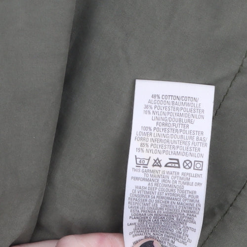Marks and Spencer Women’s Green Hooded Parka Coat Size 12