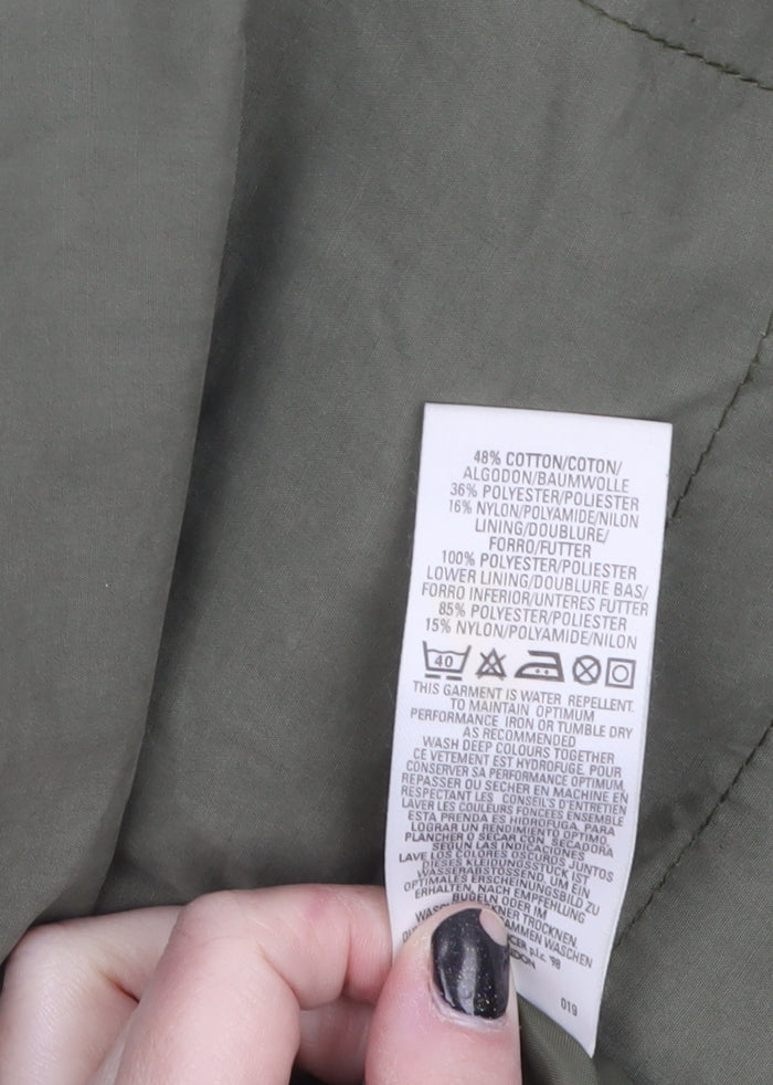 Marks and Spencer Women’s Green Hooded Parka Coat Size 12