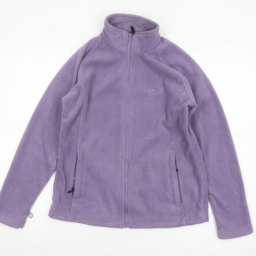 Trespass Women's Purple Full Zip Fleece Jacket Size M