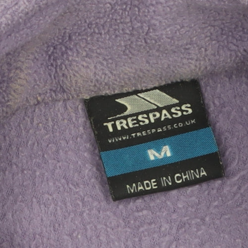 Trespass Women's Purple Full Zip Fleece Jacket Size M