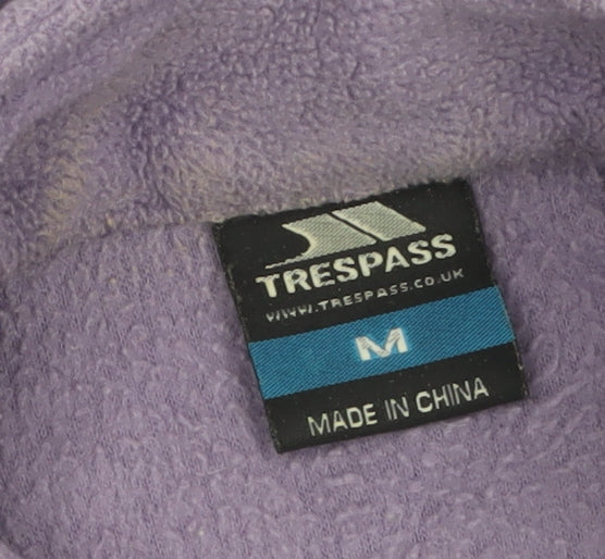 Trespass Women's Purple Full Zip Fleece Jacket Size M