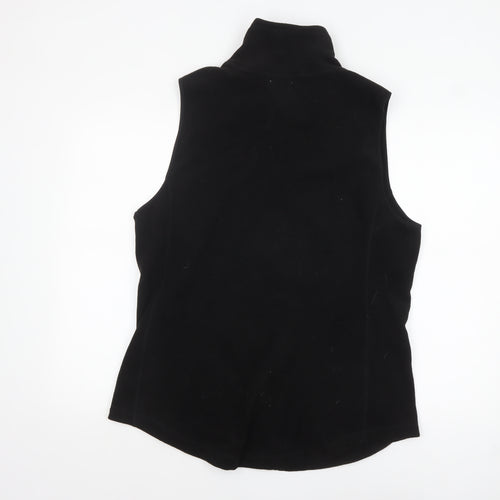 Old Navy Women's Black Fleece Zip Waistcoat XL Tall