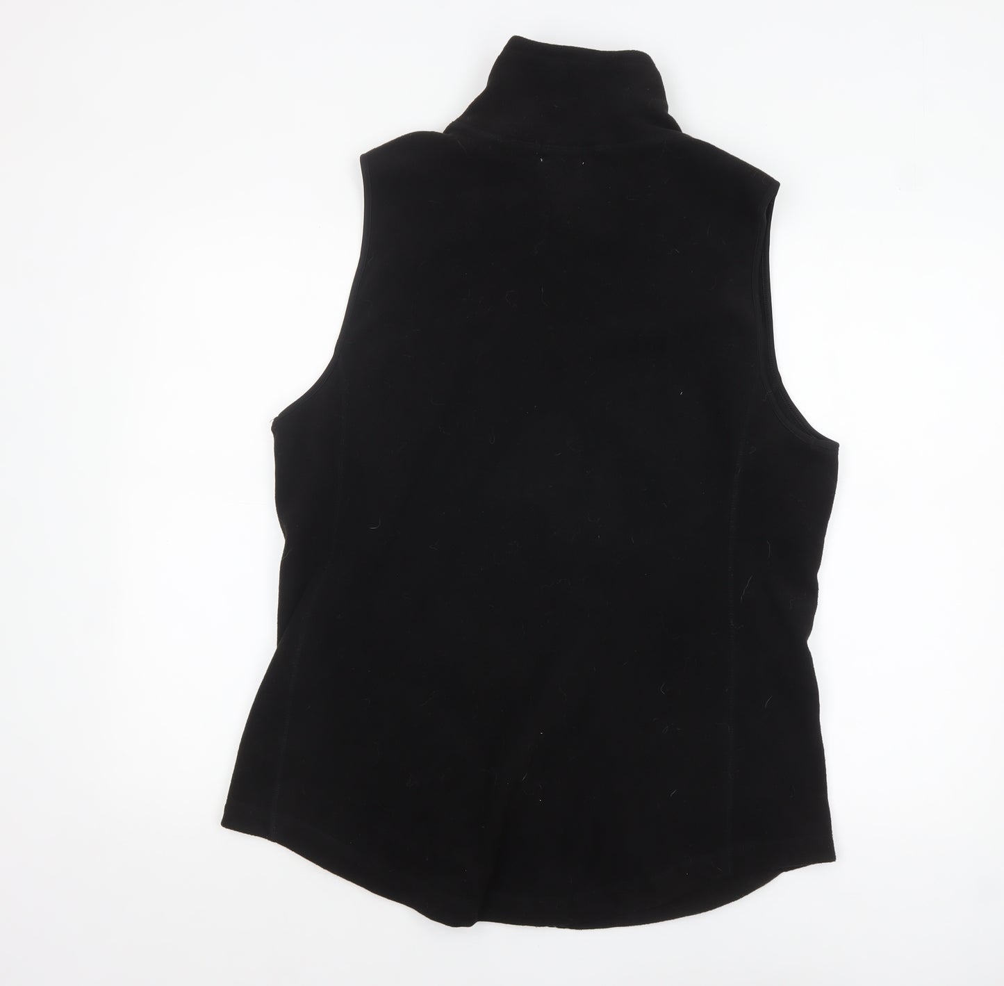 Old Navy Women's Black Fleece Zip Waistcoat XL Tall