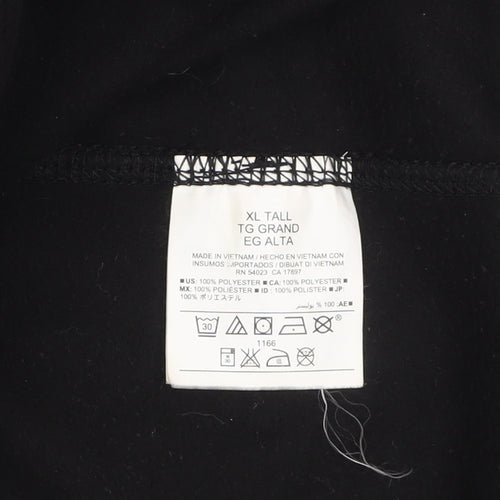 Old Navy Women's Black Fleece Zip Waistcoat XL Tall