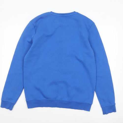 M&Co Men's Blue Christmas Graphic Pullover Sweatshirt Size M