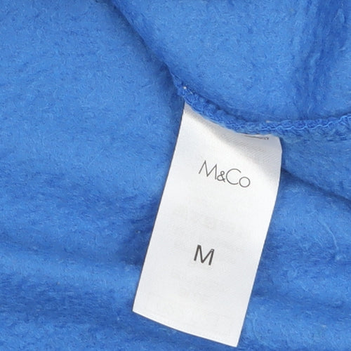 M&Co Men's Blue Christmas Graphic Pullover Sweatshirt Size M