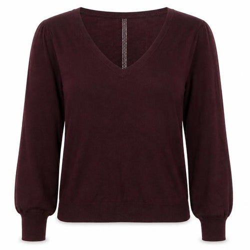 Next Women Purple V-Neck Long Sleeve Knit Jumper Size 12
