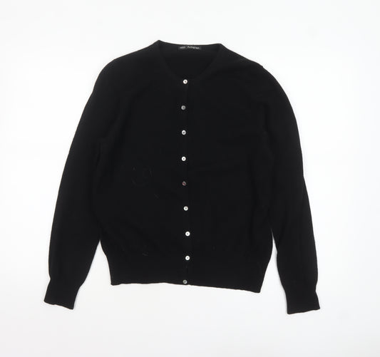 Marks and Spencer Women Black Cashmere Cardigan Size 14
