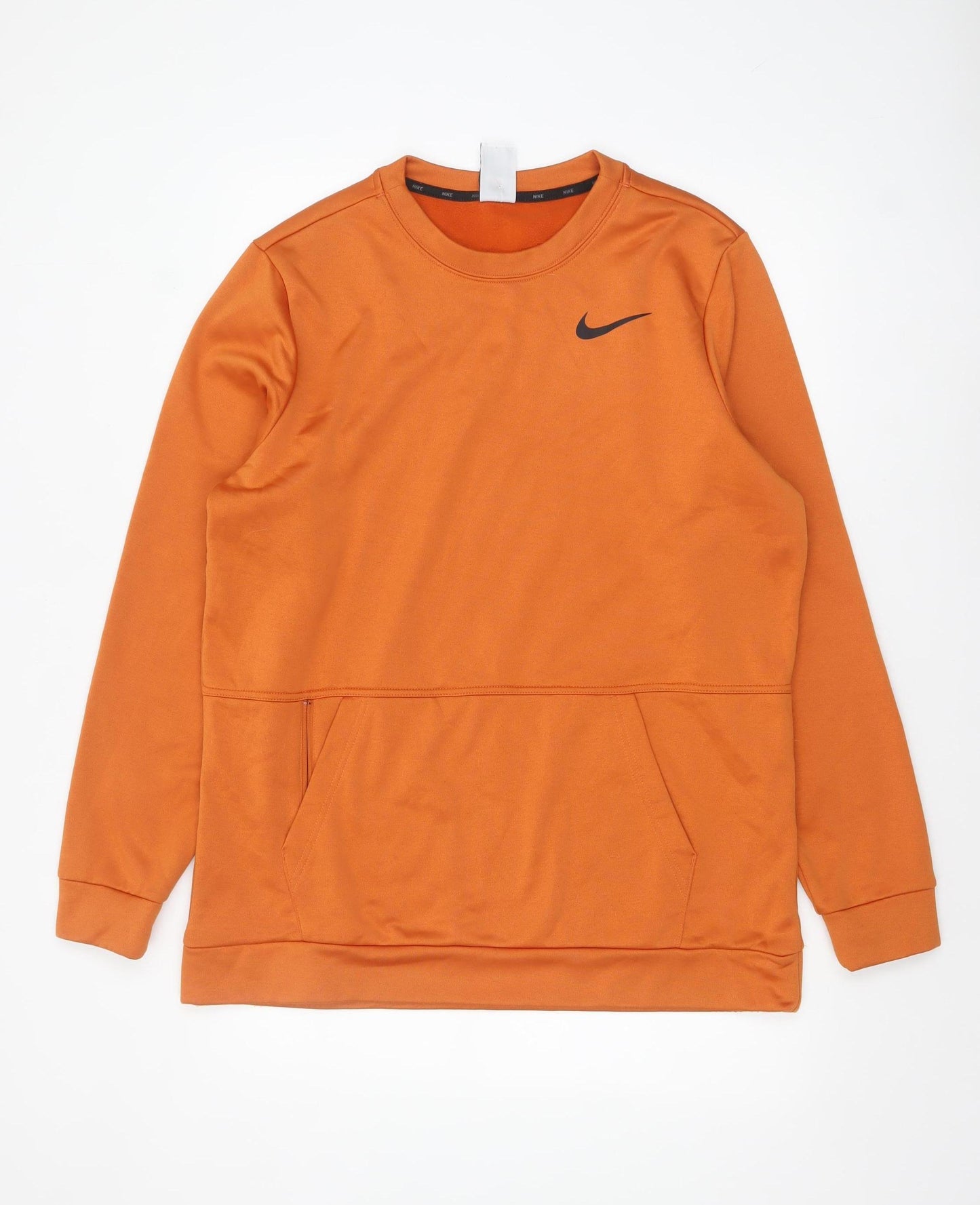 Nike Men's Orange Therma-Fit Pullover Sweatshirt Size L