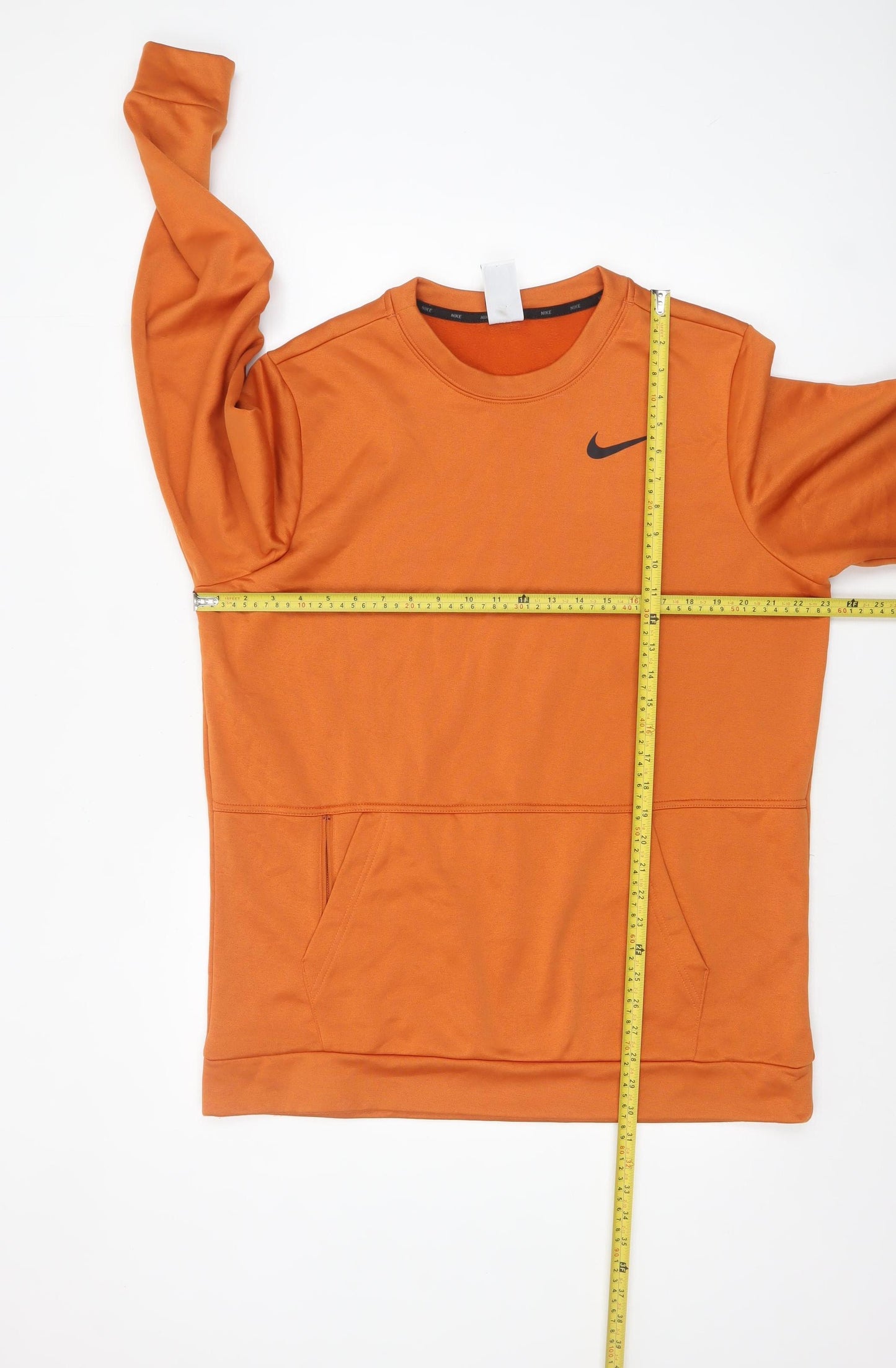 Nike Men's Orange Therma-Fit Pullover Sweatshirt Size L