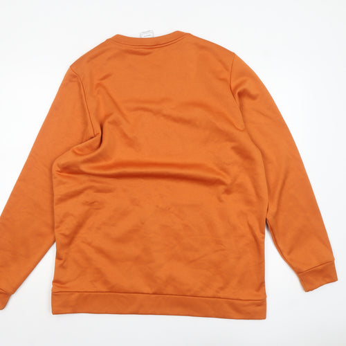 Nike Men's Orange Therma-Fit Pullover Sweatshirt Size L