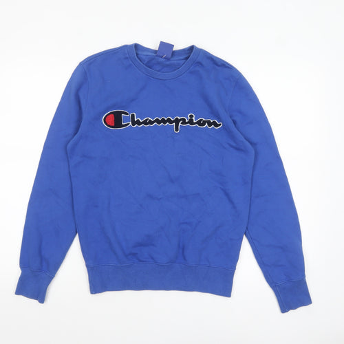 Champion Men's Blue XS Pullover Sweatshirt Crew Neck Logo