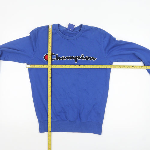 Champion Men's Blue XS Pullover Sweatshirt Crew Neck Logo