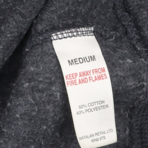 Easy Men’s Grey Christmas Snowman Graphic Pullover Sweatshirt M