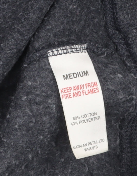 Easy Men’s Grey Christmas Snowman Graphic Pullover Sweatshirt M