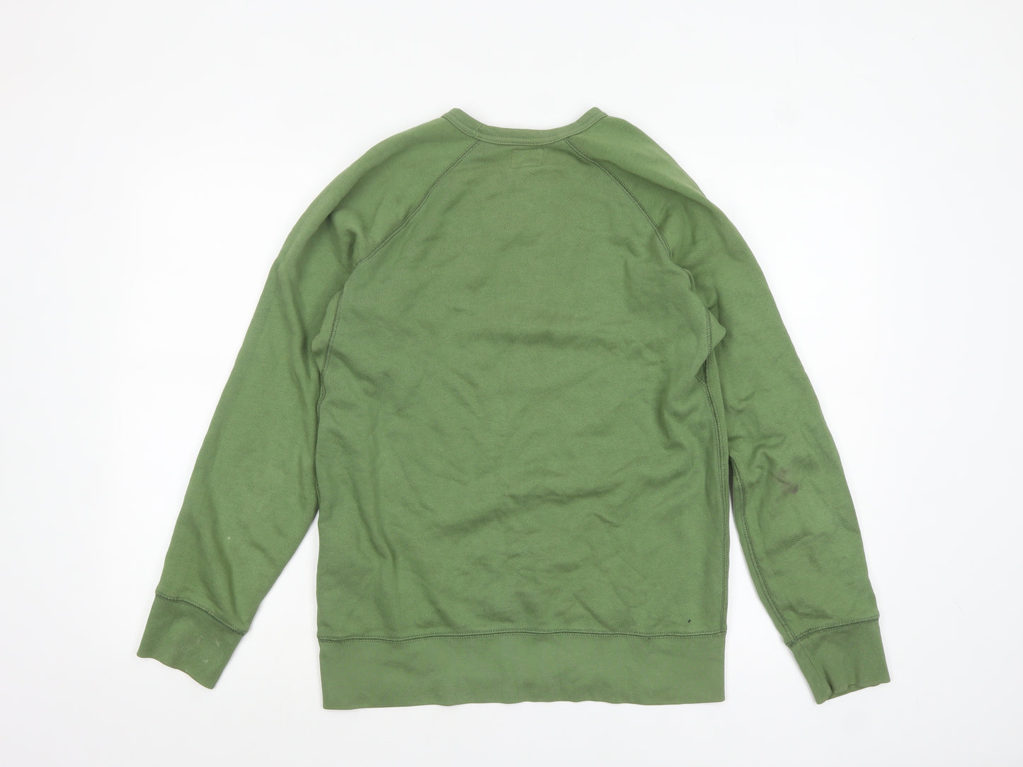 Levi's Men's Green Crew Neck Cotton Sweatshirt Size S