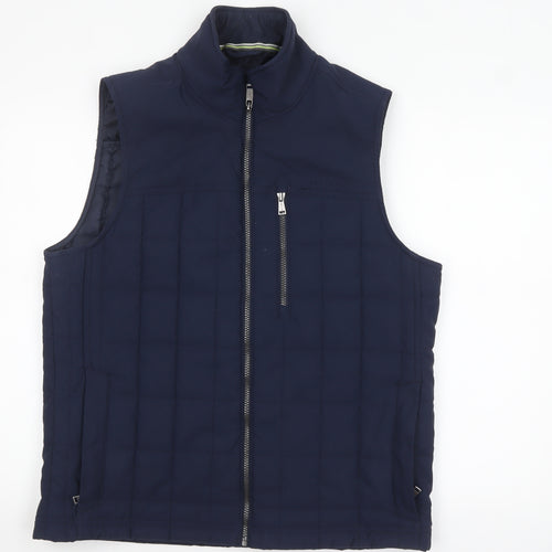 Orvis Men's Blue Quilted Bodywarmer Vest Medium