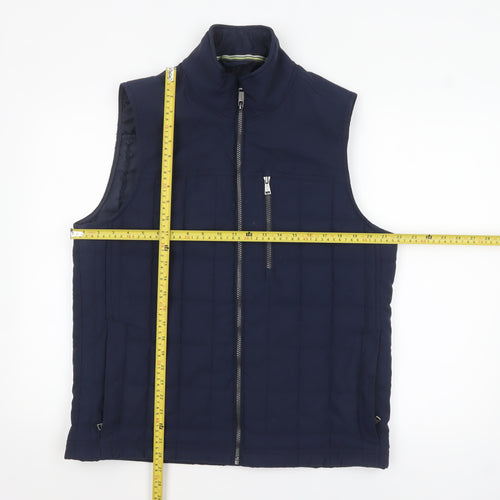 Orvis Men's Blue Quilted Bodywarmer Vest Medium