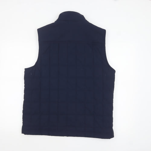 Orvis Men's Blue Quilted Bodywarmer Vest Medium